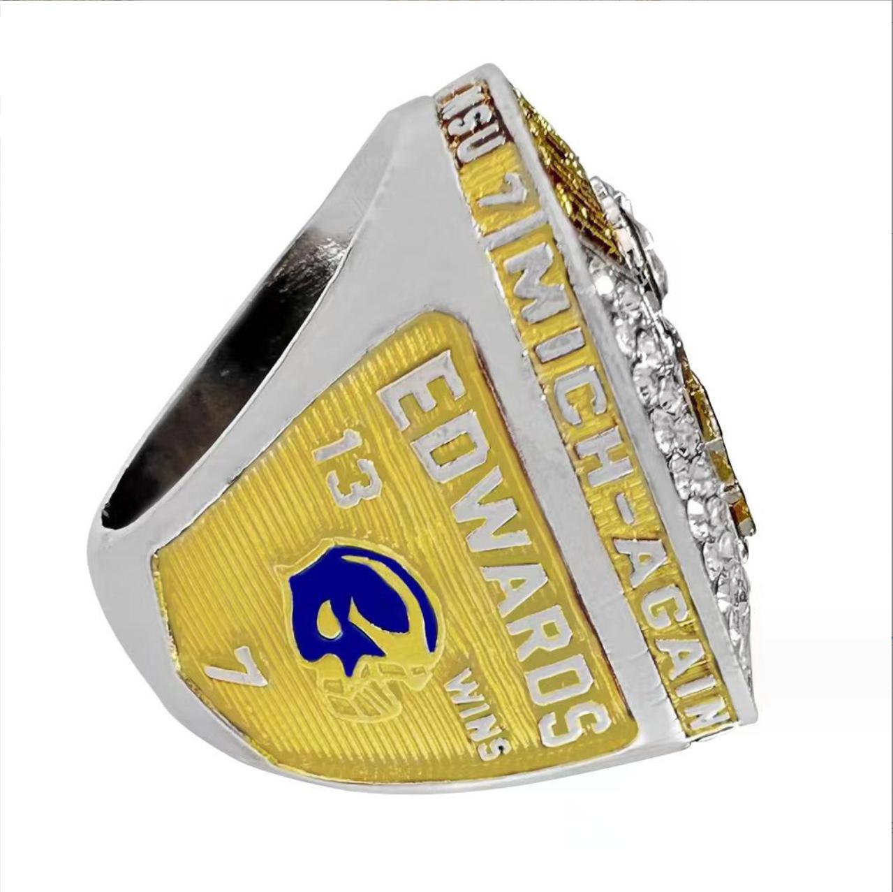 Michigan University Wolverines 2022 Back 2 Back National Championship Rings For Men