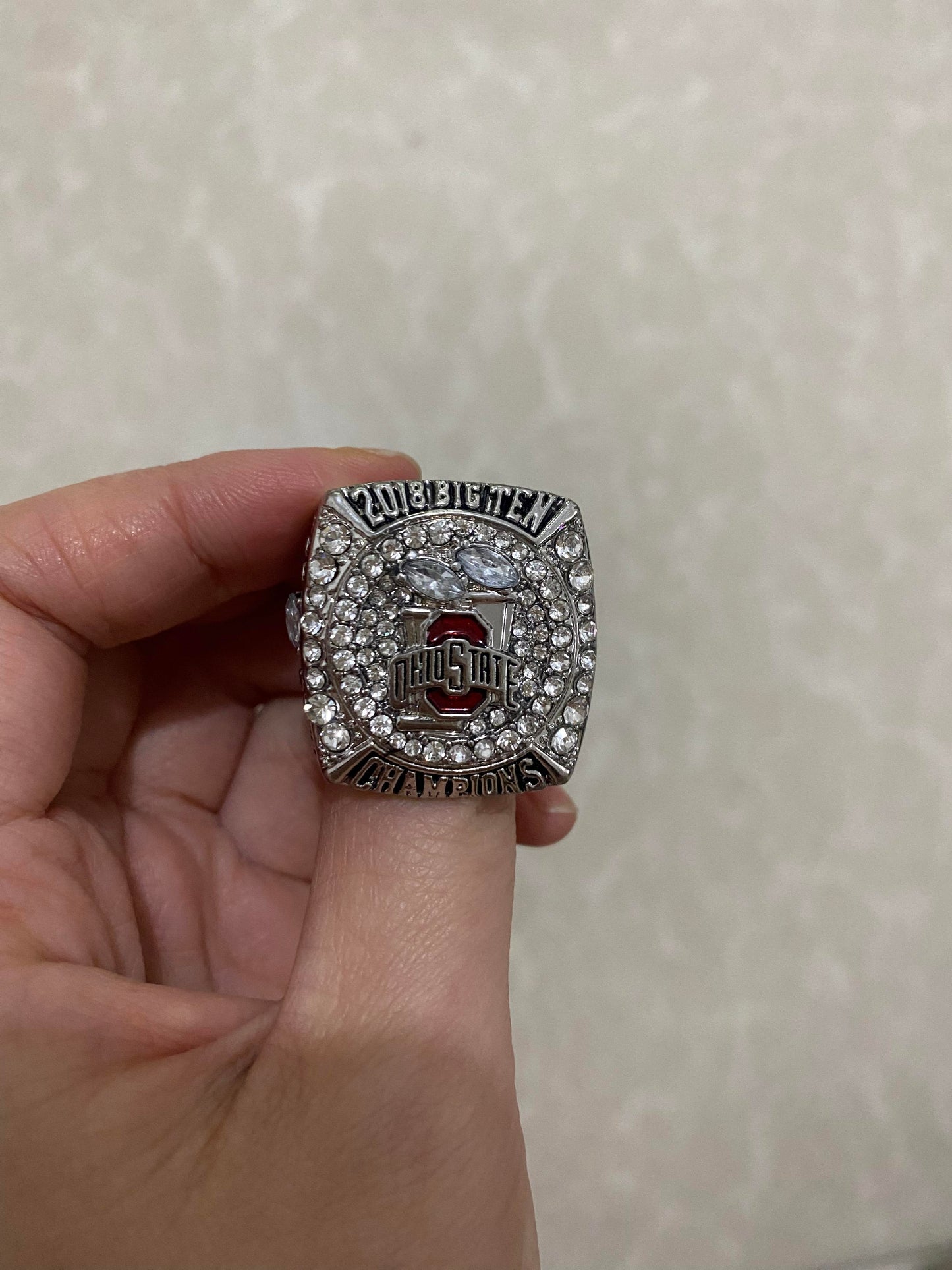 2018 Ohio State Buckeyes Big Ten Rose Bowl National Championship Rings For Men Gift