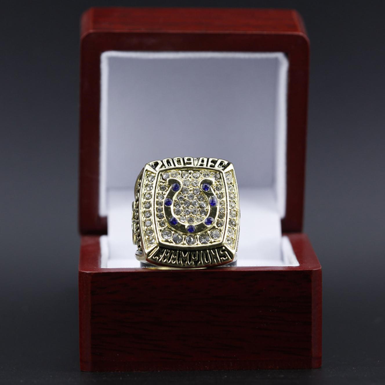 2009 Baltimore Colts AFC Championship Ring With Box