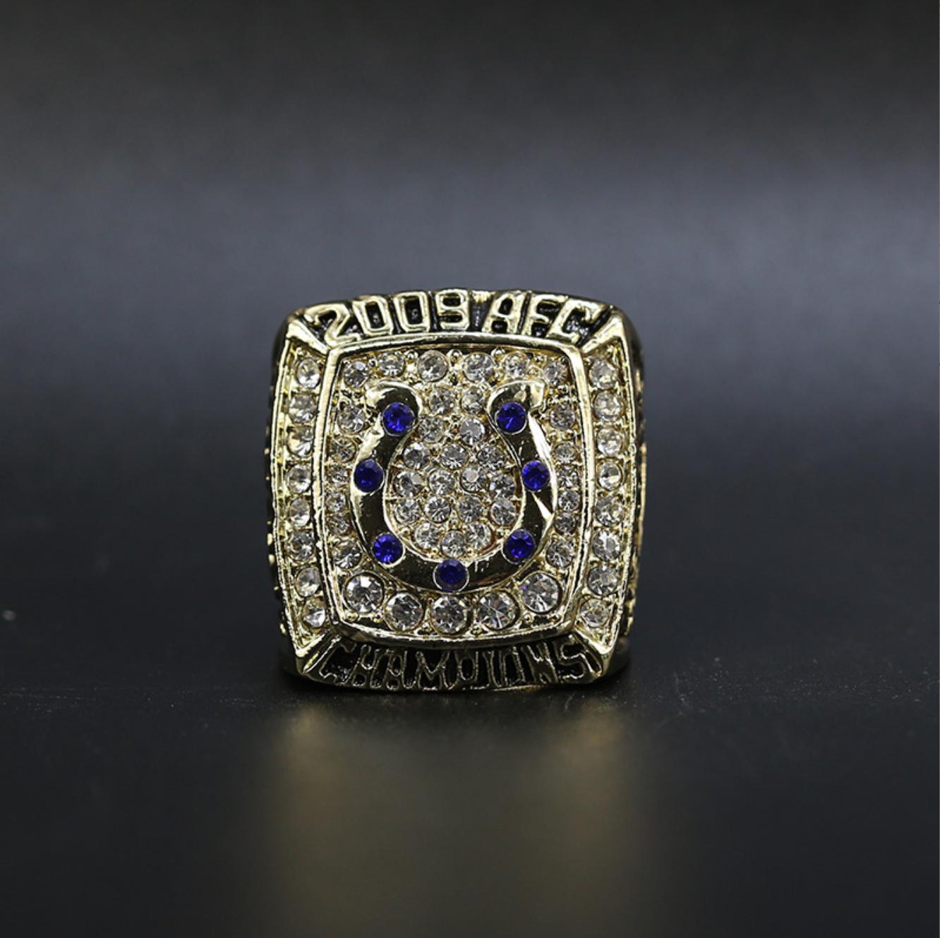 2009 Baltimore Colts AFC Championship Ring With Box