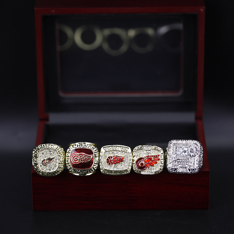 1986 1997 1998 2002 2008 Detroit Red Wings Stanley Cup Championship Rings Set