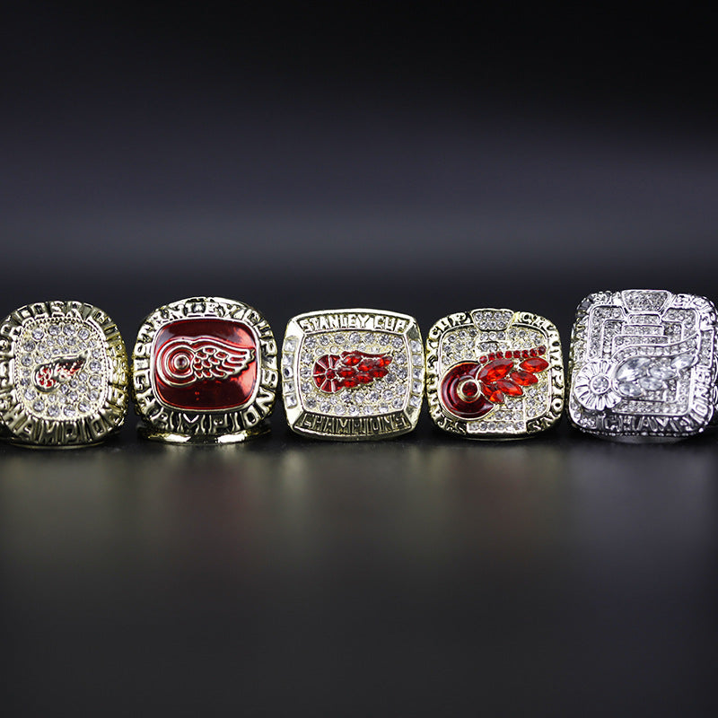 1986 1997 1998 2002 2008 Detroit Red Wings Stanley Cup Championship Rings Set