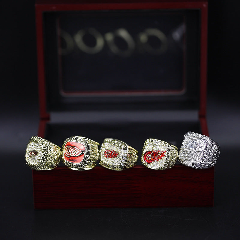 1986 1997 1998 2002 2008 Detroit Red Wings Stanley Cup Championship Rings Set