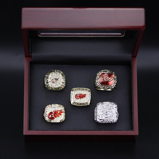 1986 1997 1998 2002 2008 Detroit Red Wings Stanley Cup Championship Rings Set