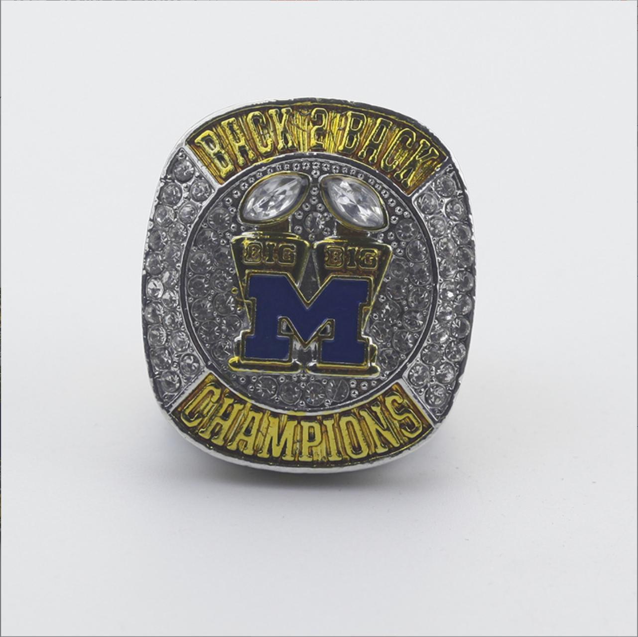 Michigan University Wolverines 2022 Back 2 Back National Championship Rings For Men