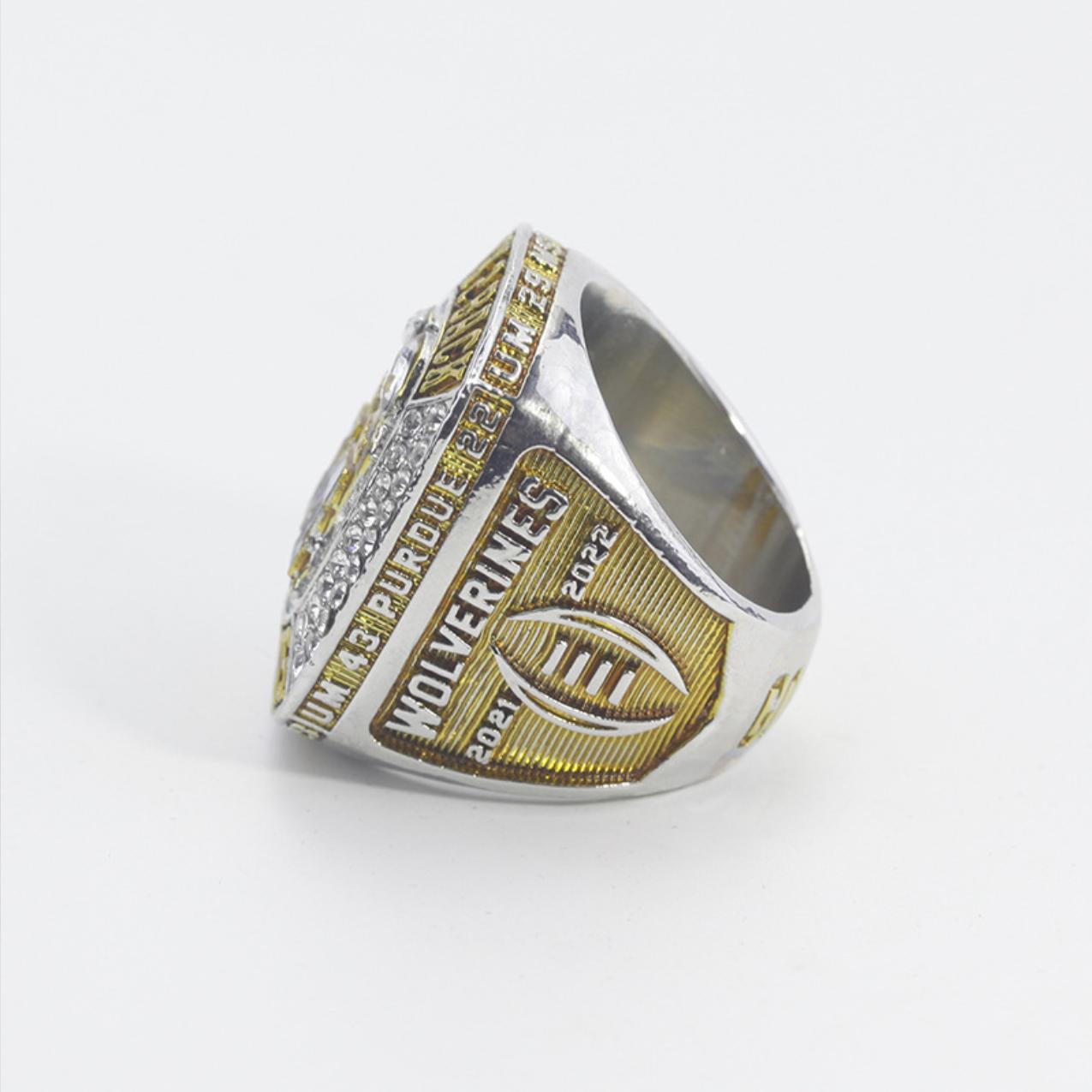 Michigan University Wolverines 2022 Back 2 Back National Championship Rings For Men