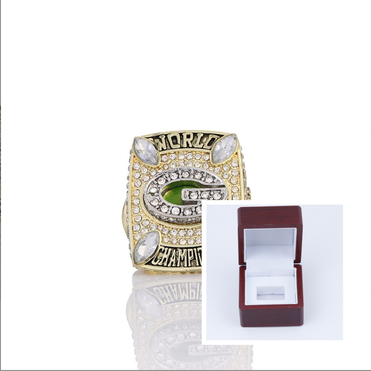 2010 Green Bay Packers Super Bowl Championship Rings with box