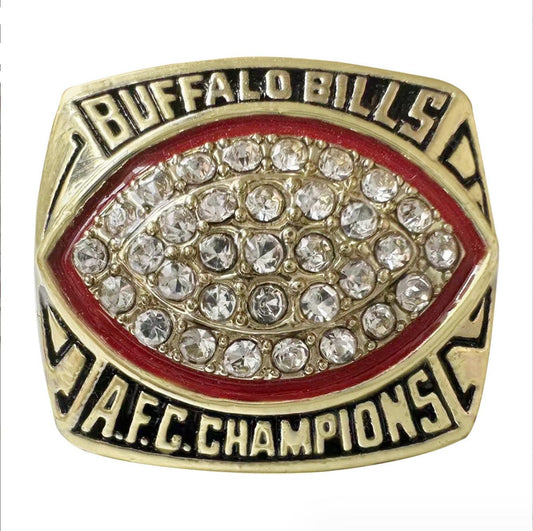 1992 Buffalo Bills Championship Rings With Box Set