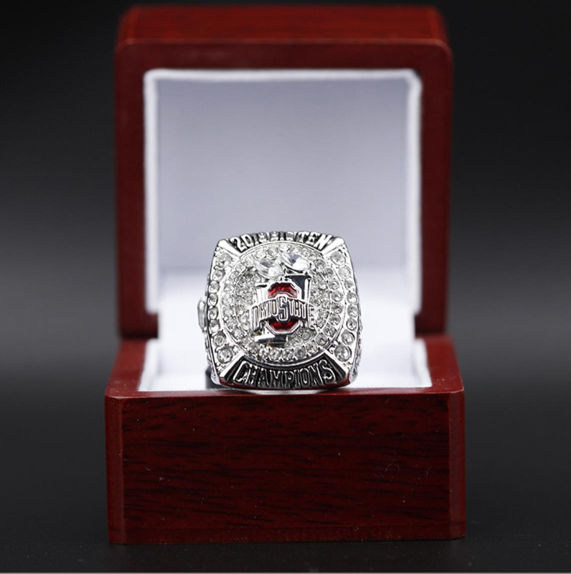 2018 Ohio State Buckeyes Big Ten Rose Bowl National Championship Rings For Men Gift