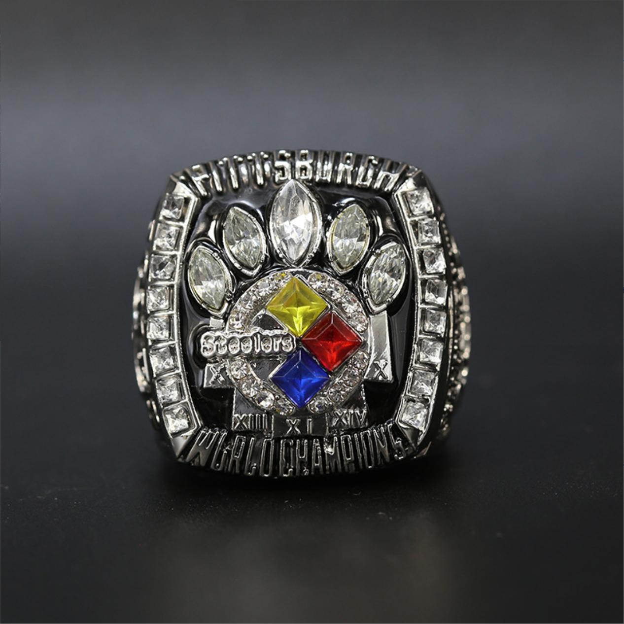 2005 Pittsburgh Steelers Super Bowl Championship Rings with box- gold and silver color available