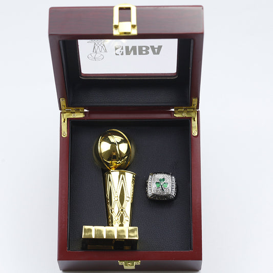 2008 Boston Celtics World Championship Ring With Trophy Set