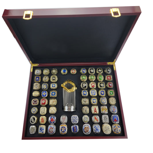 1960-2022 MLB Teams 62pcs Championship Rings With Trophy Set