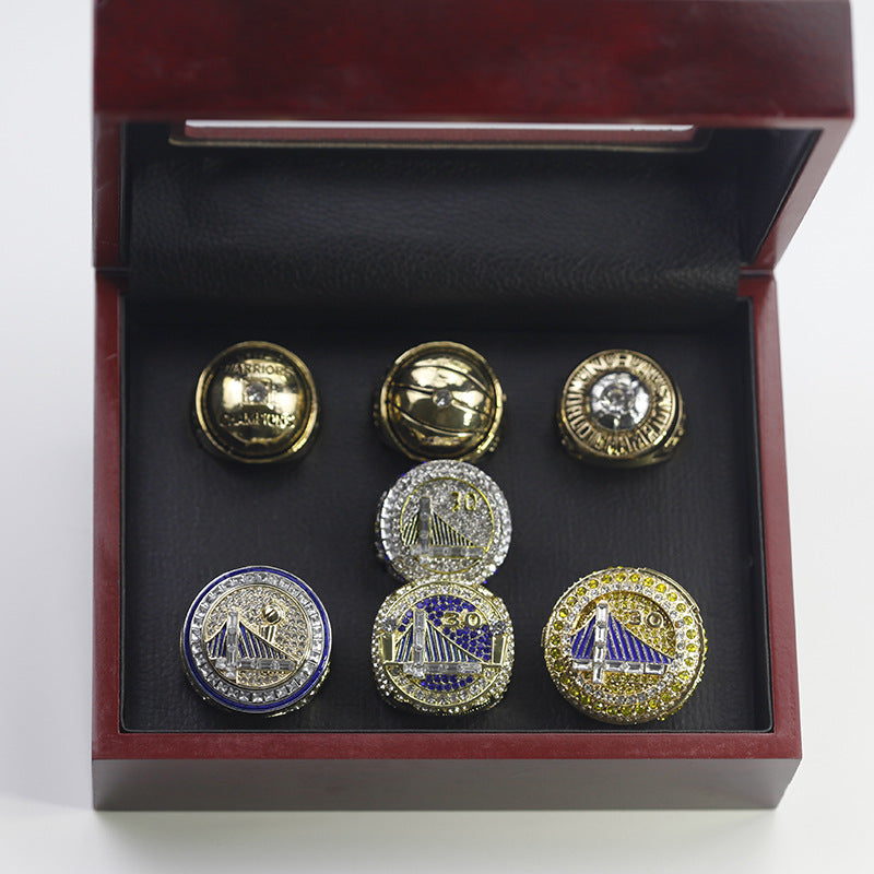 1947-2022 7pcs Golden State Warriors World Championship Rings With Box Set