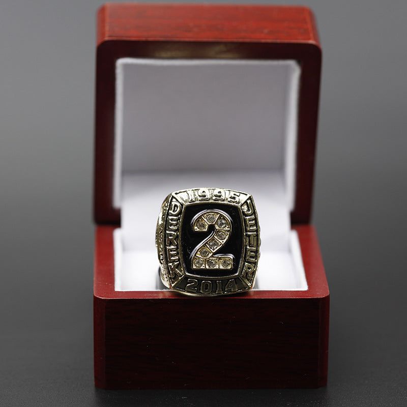 1995-2014 NY Yankees Derek Jeter #2 Baseball Hall Of Fame Championship Ring