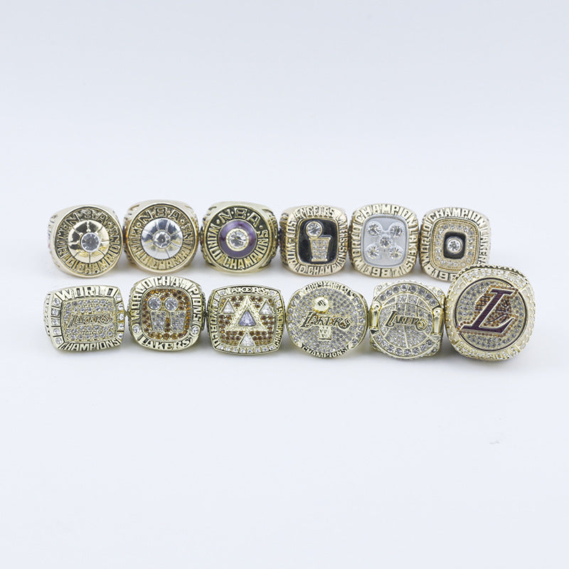 LA Lakers 12pcs championship rings with box set