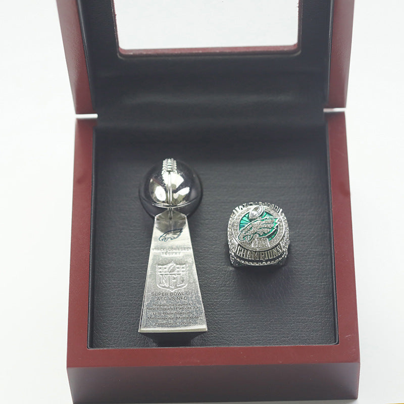 2017 Philadelphia Eagles 52th Super Bowl Championship Ring With Trophy Box Set