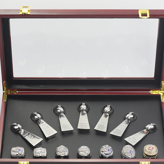 Tom Brady 7pcs Super Bowl Championship Rings With Trophies Set