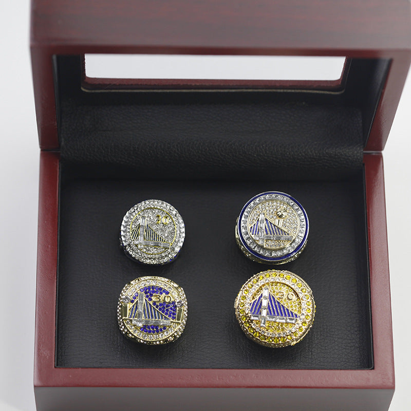 2015 2017 2018 2022 Golden State Warriors World Championship Rings With Box Set