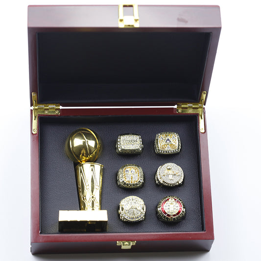 LA Lakers Kobe Bryant MVP Championship Rings With Trophy Set