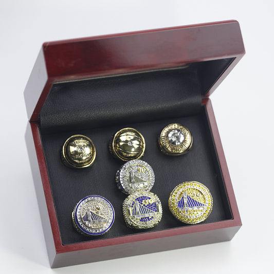 1947-2022 7pcs Golden State Warriors World Championship Rings With Box Set