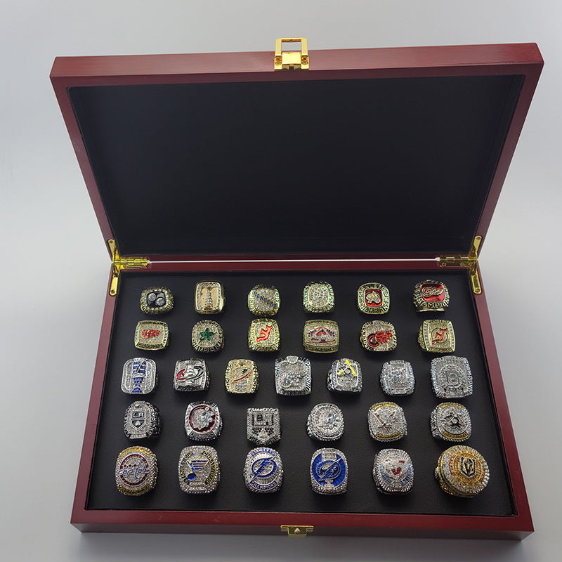 1992-2023 Stanley Cup Championship Rings With Box Set