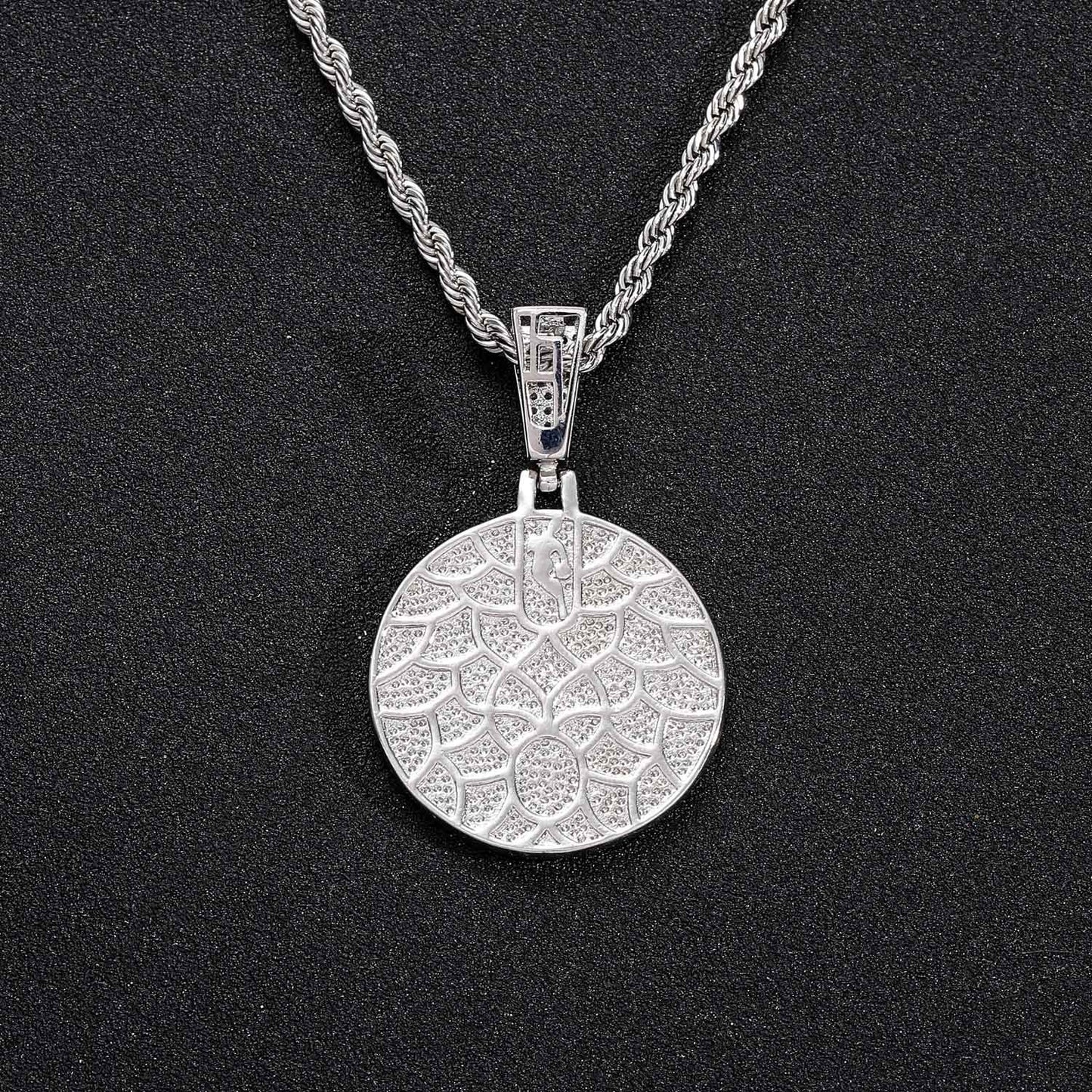 Hip hop basketball team jewelry iced out cz micro pave Philadelphia 76ers Necklace for men