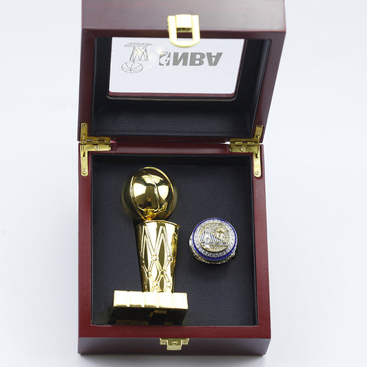 2017 Golden State Warriors Curry/Durant World Championship Ring With NBA Trophy Set