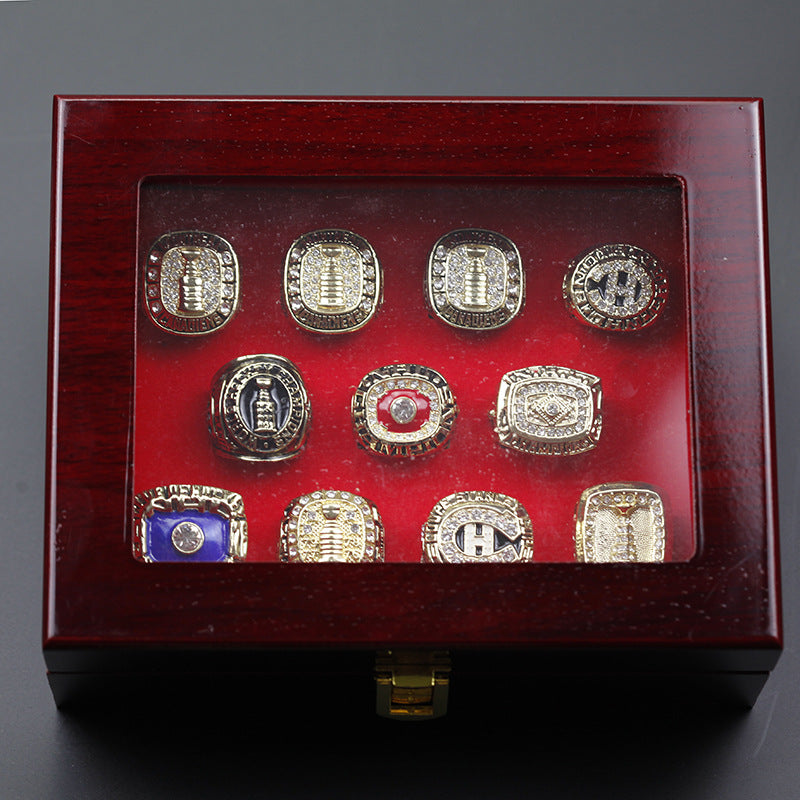 11pcs Montreal Canadiens Stanley Cup Championship Rings With Box Set