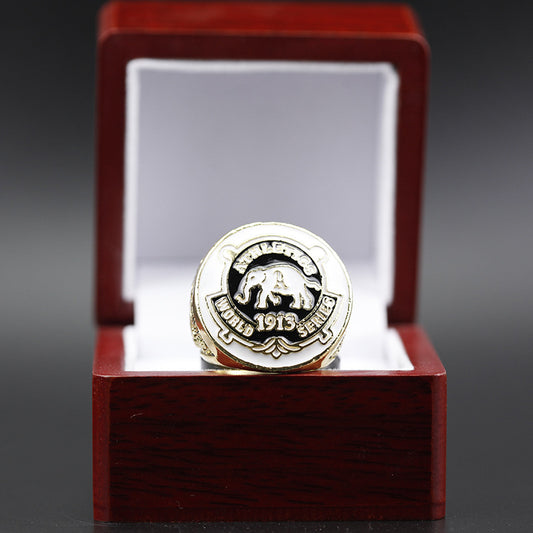 1913 Philadelphia Athletics A's Baseball World Series Championship Ring With Box