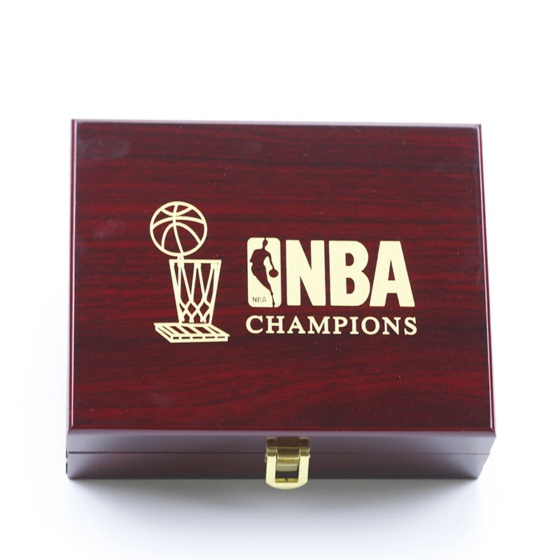 6pcs LA Lakers Championship Rings With Trophy Set