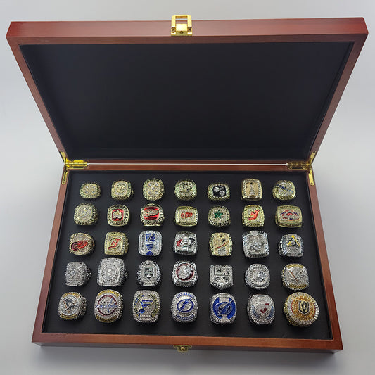 1988-2023 Stanley Cup 35pcs NHL Championship Rings With Box Set