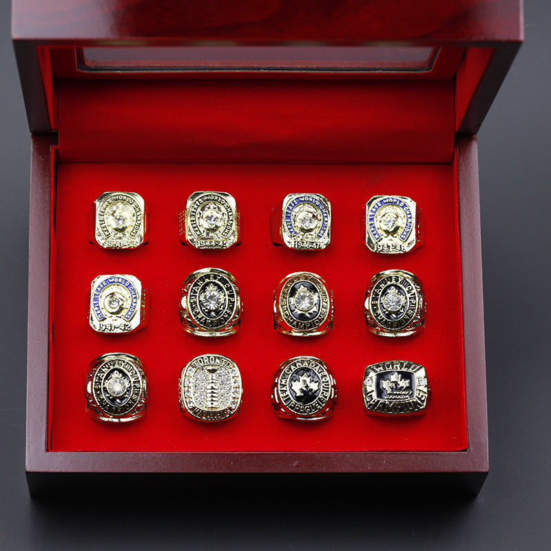 12pcs Toronto Maples Stanley Cup Championship Rings With Box Set