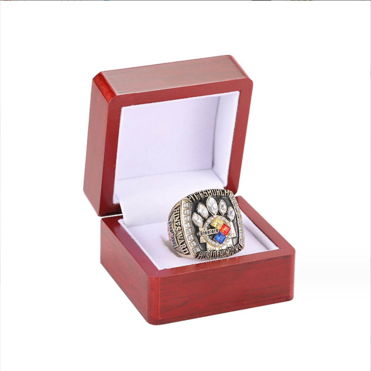 2005 Pittsburgh Steelers Super Bowl Championship Rings with box- gold and silver color available