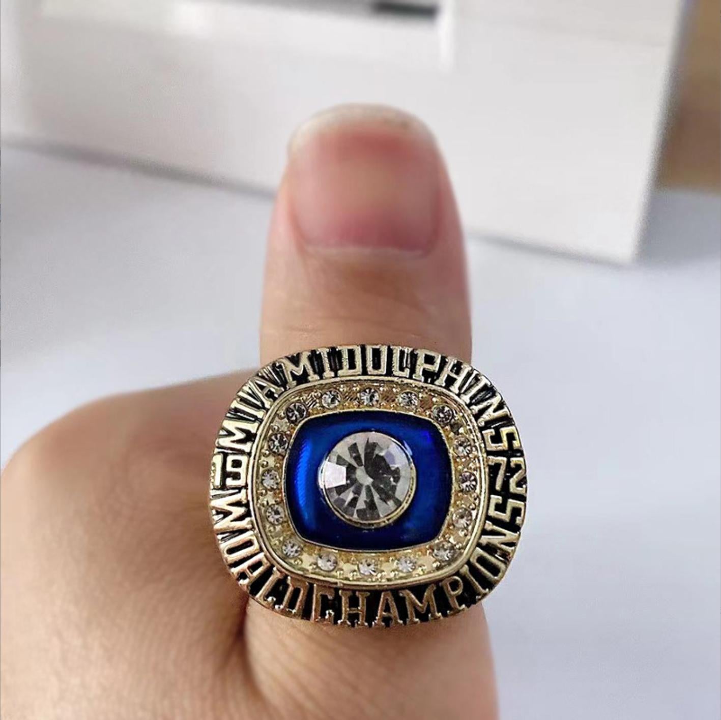 1972 Miami Dolphins Super Bowl Championship Ring With Box