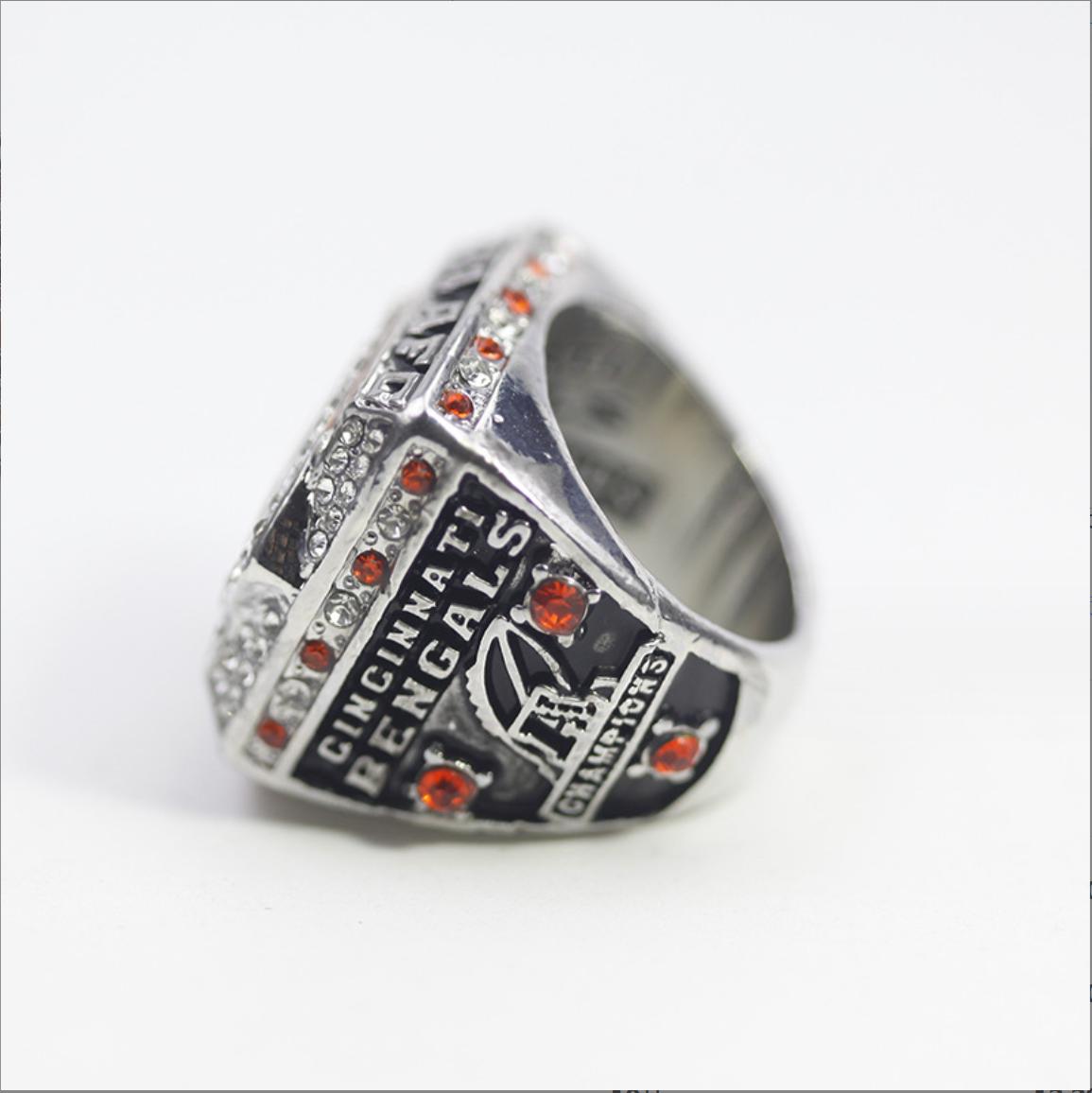 Mens 2021 Bengals BURROW American Football AFC Championship Ring