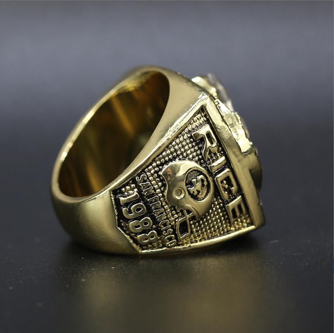 1988 San Francisco SF 49ers Super Bowl Championship Ring- RICE