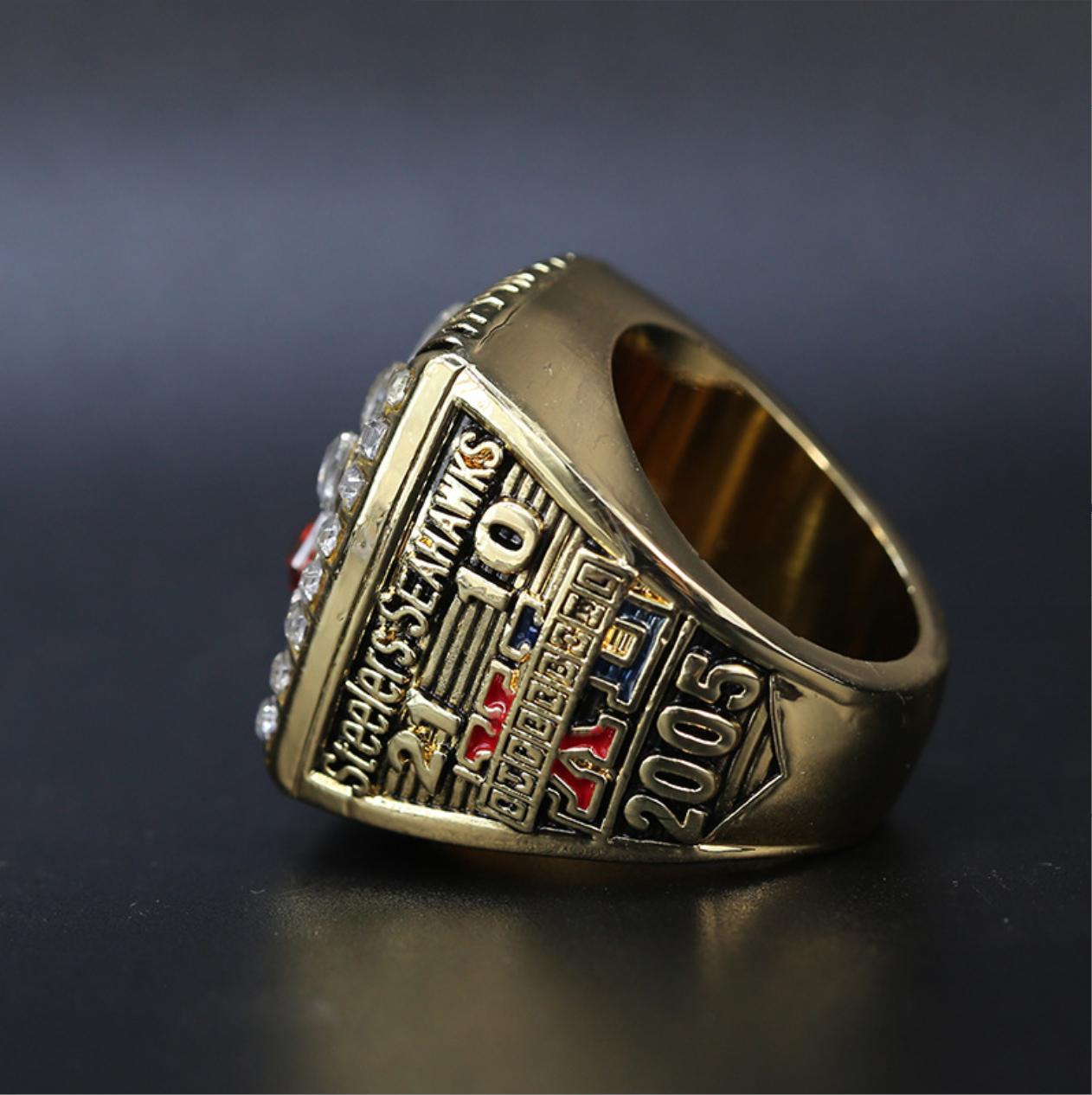 2005 Pittsburgh Steelers Super Bowl Championship Rings with box- gold and silver color available