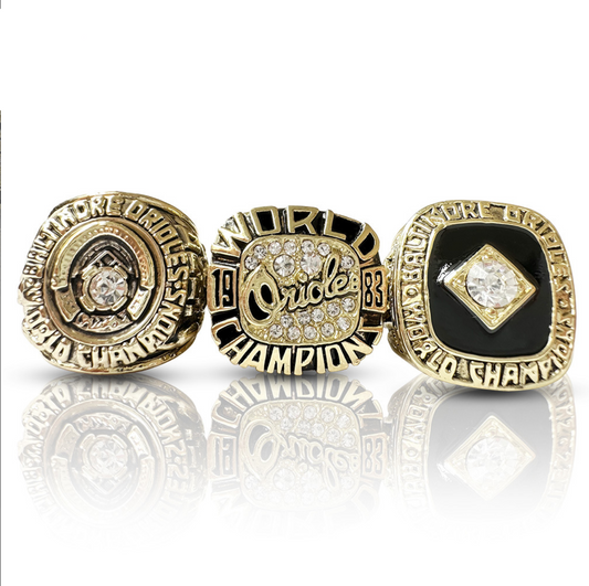 1966 1970 1983 Baltimore Orioles World Championship Rings with Box Set