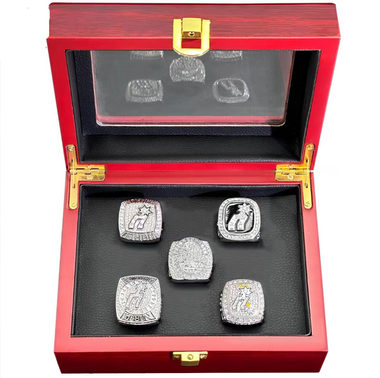 5pcs San Antonio Spurs Championship Rings With Box