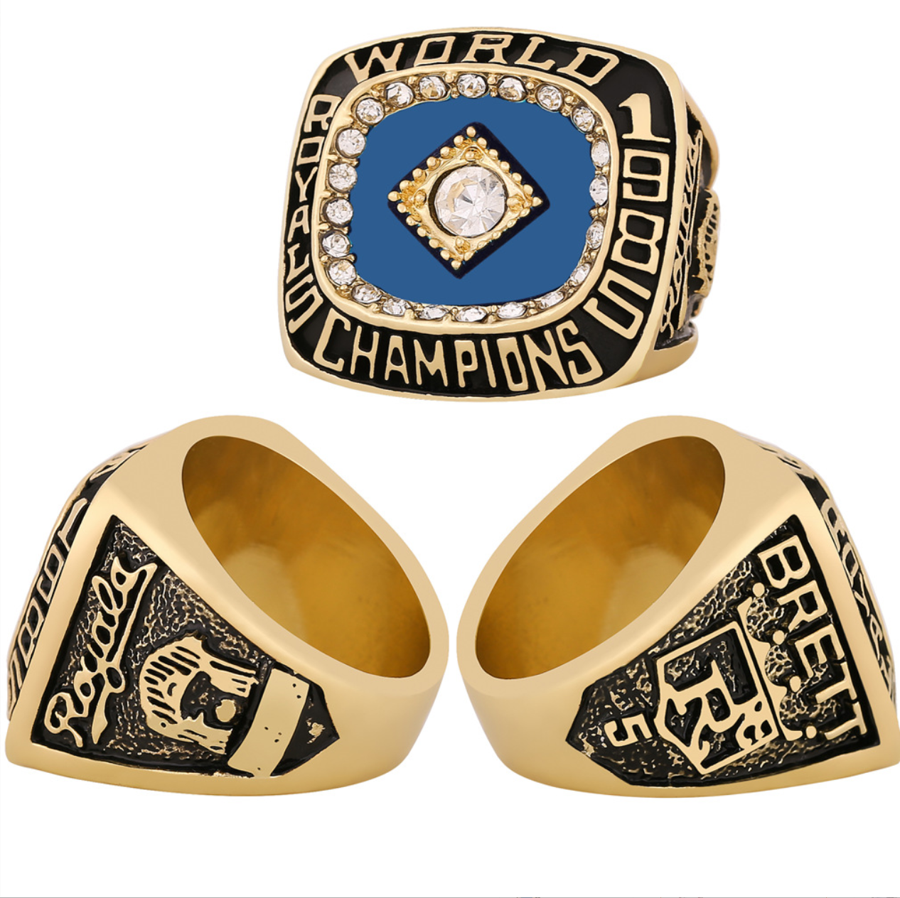 1985 KC Royals Baseball Championship Ring With Box Set